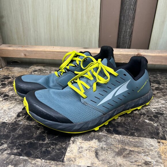 Altra Supior 5 Trail Running Shoe Blue/Yellow Men's Size 10.5 AL0A546Z020 - Picture 1 of 8
